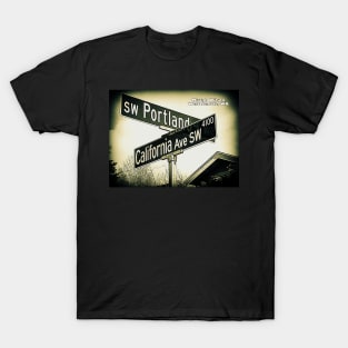 SW Portland Street &amp; California Ave SW SIGNATURE T-Shirt